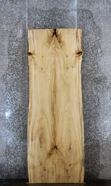 2- Natural Edge Maple Dining Table Top, Wood Live Edge Slabs 818-819